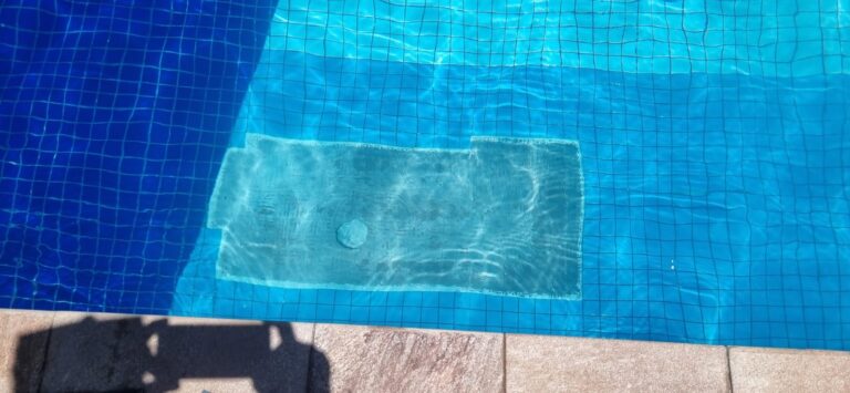 patch/reparo no fundo com água